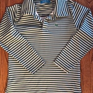 J Bailey | Bailey Boys | Green and White Striped Kids Polo Shirt